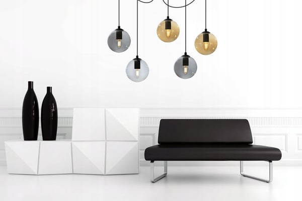 LED-lasipallohämähäkki-kattovalaisin