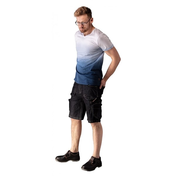 DENIM KORTE ÆRMER STØRRELSE XL - T N81-279XL