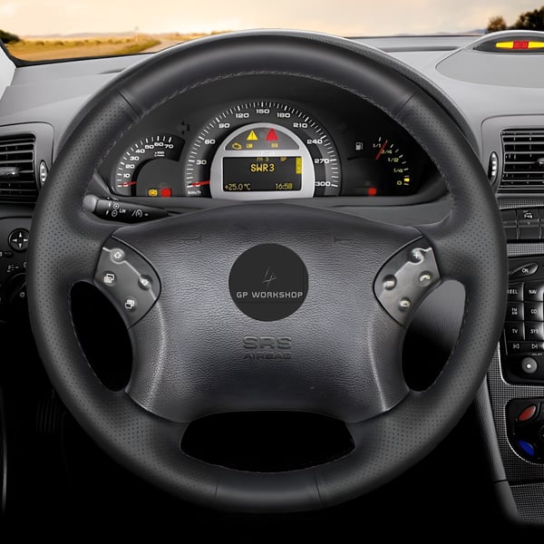 Ohjauspyörän suojuksen koristekuvio Mercedes BENZ C W203 2001-2007