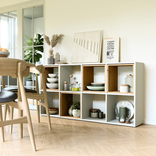 Malax 2X4 hvid hylde