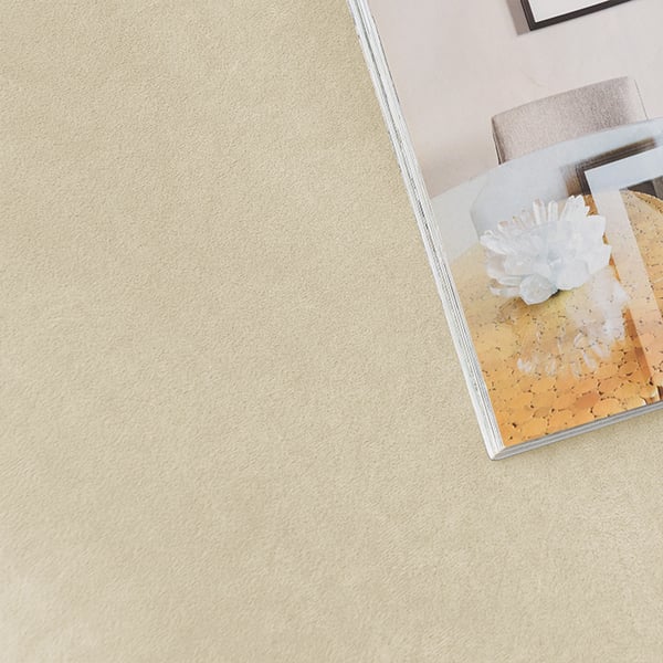 Päällinen pieneen nojatuoliin S, sametti, kermanvärinen