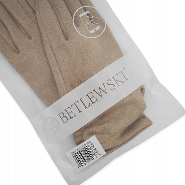 GFD-07 beige damdamshandskar i mocka