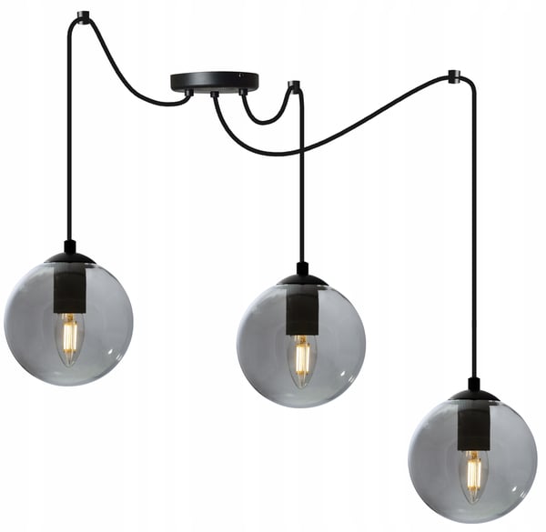 LED-TAKLAMPA MED GLASBOLL MED SPIDER