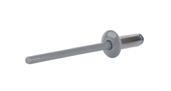 Åbne aluminiumnitter 3,2x8mm RAL9006