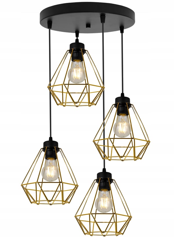 MODERNE ELEGANT HÆNGELAMPE I METAL MED LAMPESKÆRM