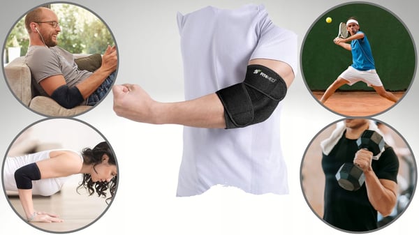 Unisex neopreenituki tenniskyynärpään