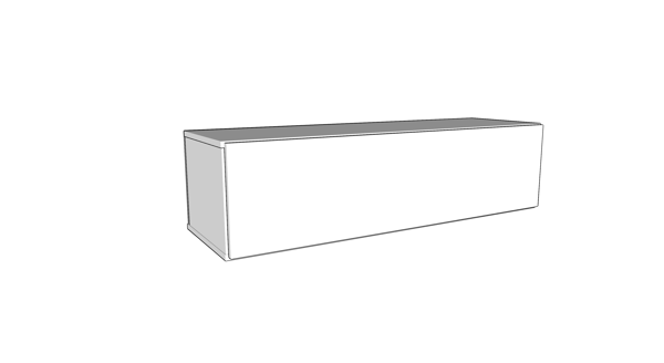 VÄGGHÄNT TV-SKÅP 140 CM GRÅ EK WOTAN