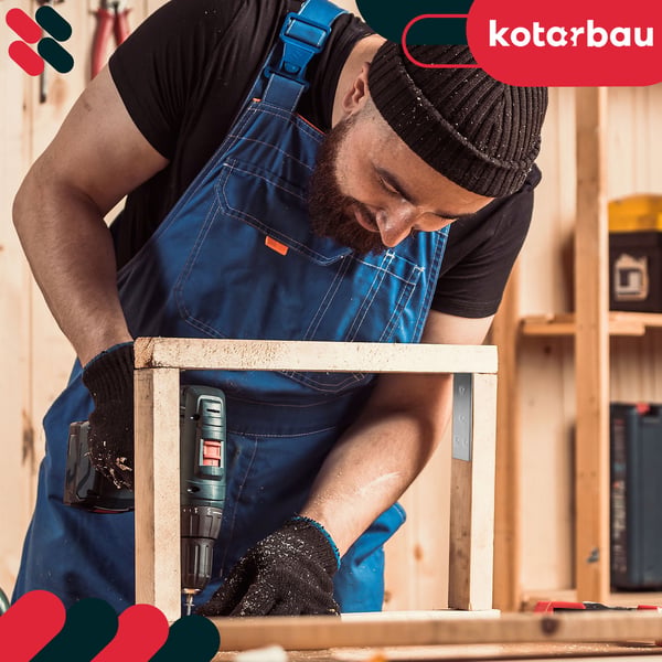 Kotarbau® Kirvesmiehen kulmaliitin ruostumatonta terästä sinkittyä 60 x 60 x 20 mm 12 kpl:n sarja