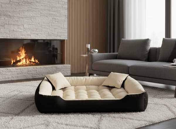 Hundeseng kennel ECCO 100x75 cm vandtæt beige