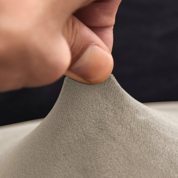 Päällinen nojatuoliin, viileä BEIGE, joustava sametti [22E12]