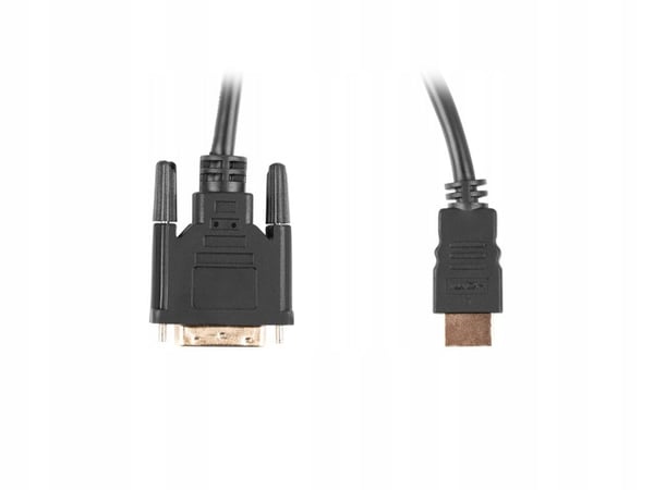 Lanberg HDMI(M) - DVI-D(M)(24+1) 3m Dual Link -sovitinkaapeli, kullatut kontaktit, 4K 30 Hz, musta