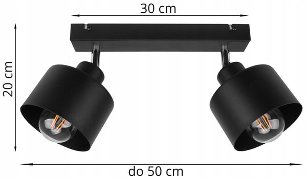 HÆNGENDE LOFTSLAMPE LYKRONE METALPLAFON
