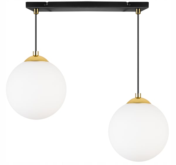 HÆNGENDE LOFTLAMPE, PLAFON, KUGLE, GULD, KROM, LED