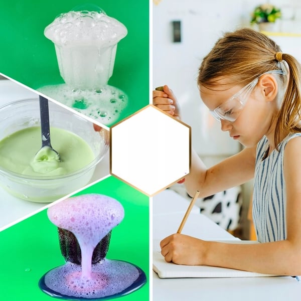 Kreativt vetenskapligt experimentsett för barn med lek och utbildning DIY