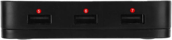 KVM-switch HDMI 2x1-switch 3xUSB + 2 HDMI-kablar
