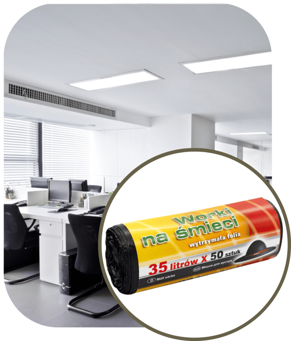 Affaldsposer 35l sorte HDPE, 50 stk.