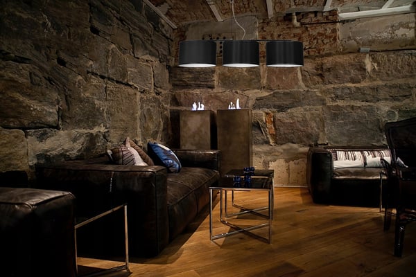 Moderne hængelampe, stofskærm, 3x60W LED