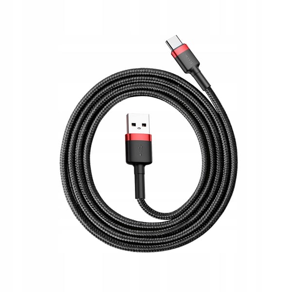 Baseus Cafule USB-A - USB-C -kaapeli, 1 m, pikalataus 3A, pikalataustuella