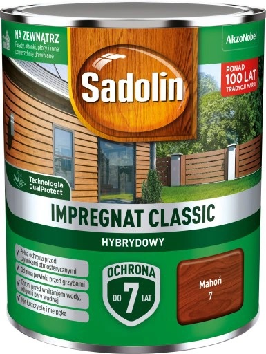 SADOLIN CLASSIC HYBRID IMPRÆGNERING 7 ÅR MAHOGNI 0,75 - 5 SAK. MAH0,7