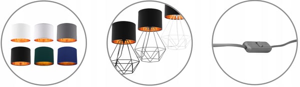 LED LOFT skrivbordsnattlampa med tråd