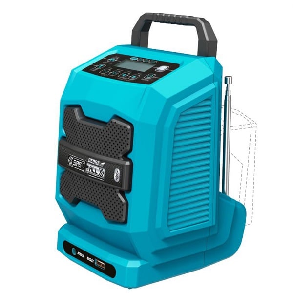 BLUETOOTH-BATTERIRADIO 18V USB SAS - DED7005