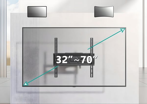 DREJBAR TV-OPHÆNG TV-OPHÆNG op til 70 tommer 600x400 VESA op til 50 kg