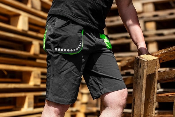 PREMIUM 4-VEJS STRETCH SORTE SHORTS STØRRELSE XXL - T N81-277-XX