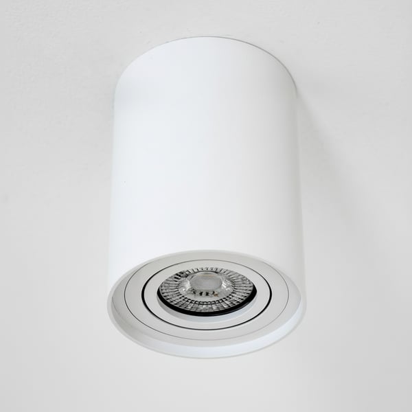 Väggmontering halogenspot spotljus rörlig GU10 rund vit 115mm AMAT-L LUMILED