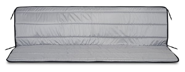 Sæt med havehynder i skum 180x50x50 cm mørkegrå