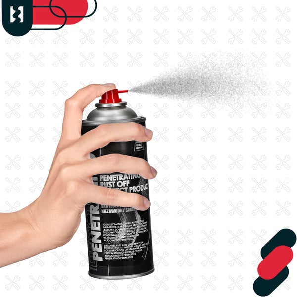 Rustfjernerspray Effektivt smøremiddel Penetrerende olie 400 ml