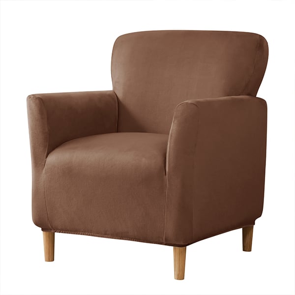 Päällinen pieneen nojatuoliin S, samettia, ruskea Päällinen pieneen nojatuoliin S, samettia, ruskea
