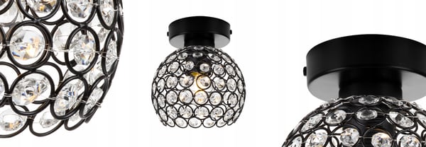 LOFT-KATTOVALAISIN CRYSTAL BALL LED