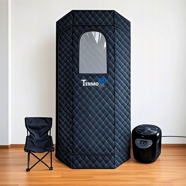 Kannettava Thermo GO -höyrysauna yhdistelmätuolilla Home SPA 180x53x53cm