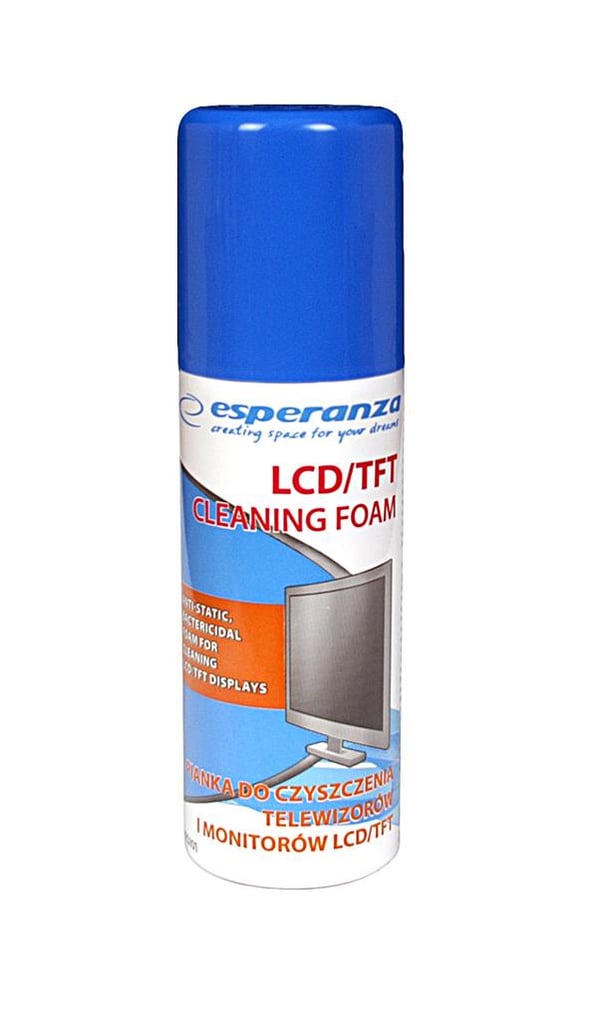 Esperanza ES101 rengöringsskum för LCD/TFT-skärmar och -skärmar