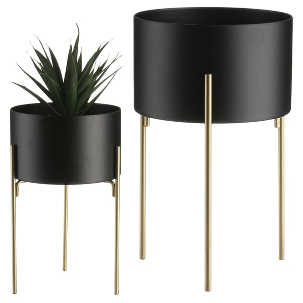 Stående blomsterstat 20 cm metal LOFT