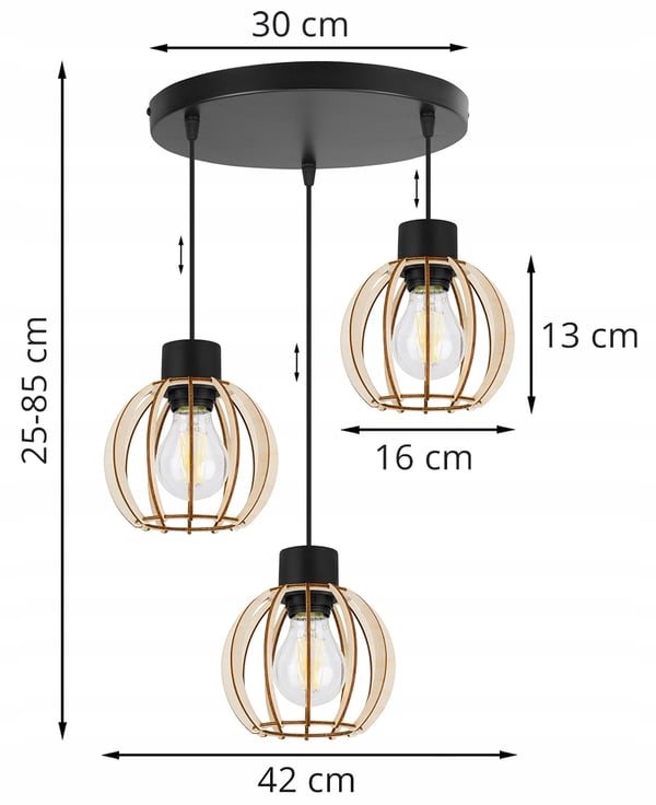 MODERNI PUINEN LED-KATTOVALAISIN