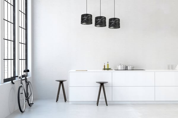 HÆNGELAMPE, LOFTKRONE, LAMPESKÆRM, SØLVMØNSTER