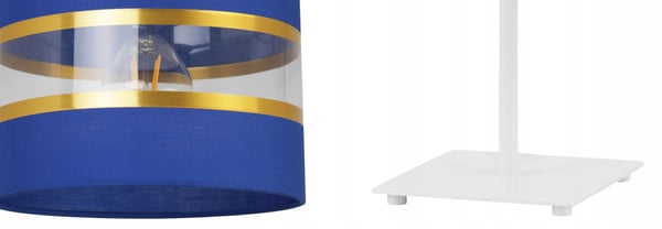 NATBORDLAMPE, ELEGANT GYLDET LAMPESKÆRM, 20 CM