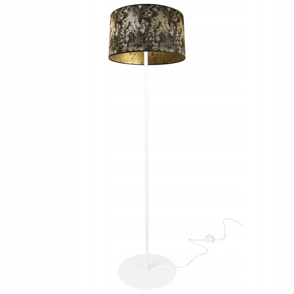 GULVLAMPE MED STÅENDE METALSKÆRM MØNSTER