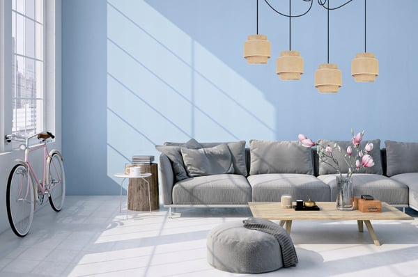 Hængende lampe, loftslysekrone, lampeskærm, boho juta
