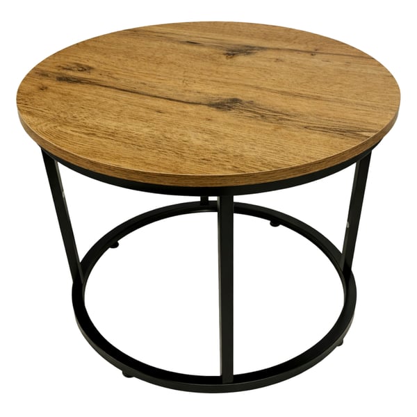 Begryf runt soffbord set om 2 aluminum 53x47 och 43x39 cm
