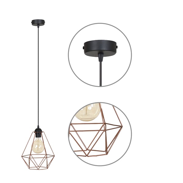 Original LOFT retro Edison koppar pendellampa