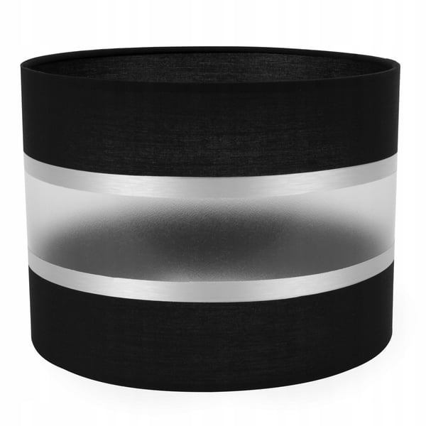 MODERNE LAMPESKÆRM 20 CM KROM STRIBE VALG AF 8 FARVER