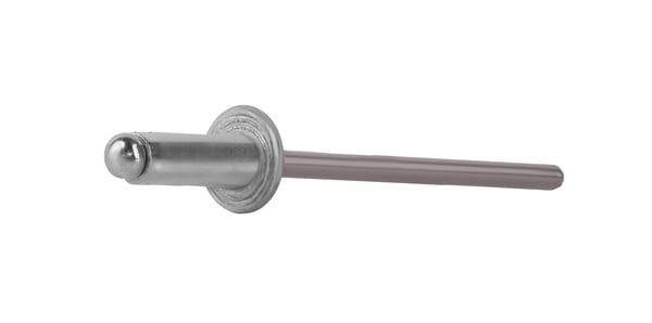 Åbne aluminiumnitter 3,2x6mm RAL9007