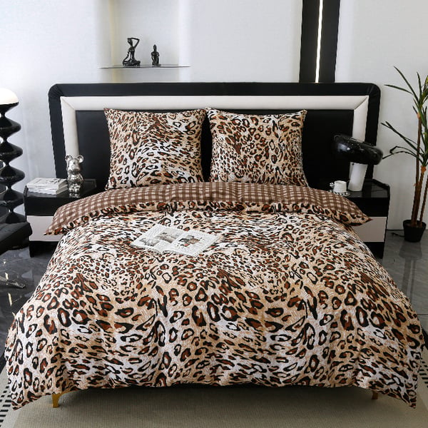 Premium-puuvillainen vuodevaate 160x200 pantteri