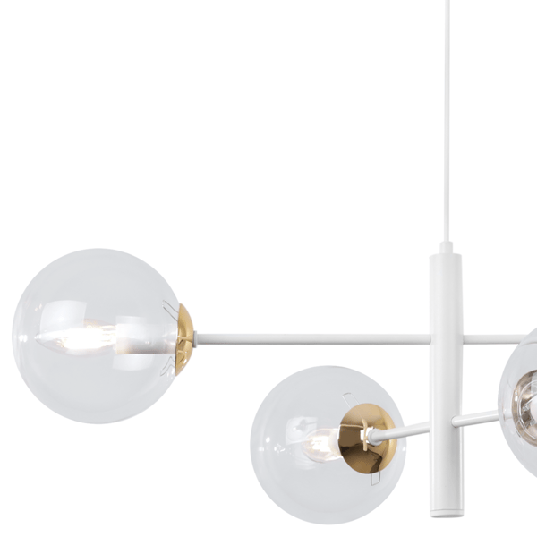 VICENZA HÆNGELAMPE HVIDGULD 4 FLAD KLAR LAMPE E14