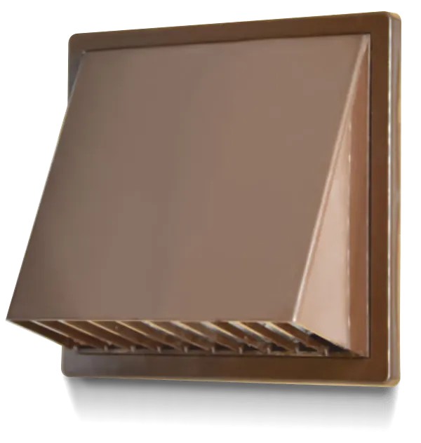 VENTILATIONSGITTER/UDLØB MED HÆTTE 170*170, FI 100, BRUN - RX 02-501BR VENTILATIONSGITTER/UDLØB MED HÆTTE 170*170, FI 100, BRUN - RX 02-501BR