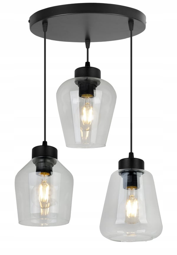 MODERNE ELEGANT HÆNGELAMPE MED GLASSKÆRM