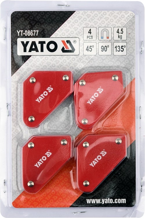 MINIMAGNEETTISET HITSAUSKULMAT, 4 KPL - YT-08677