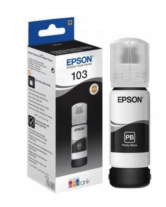 Epson 103 sort blæk (C13T00S14A)
